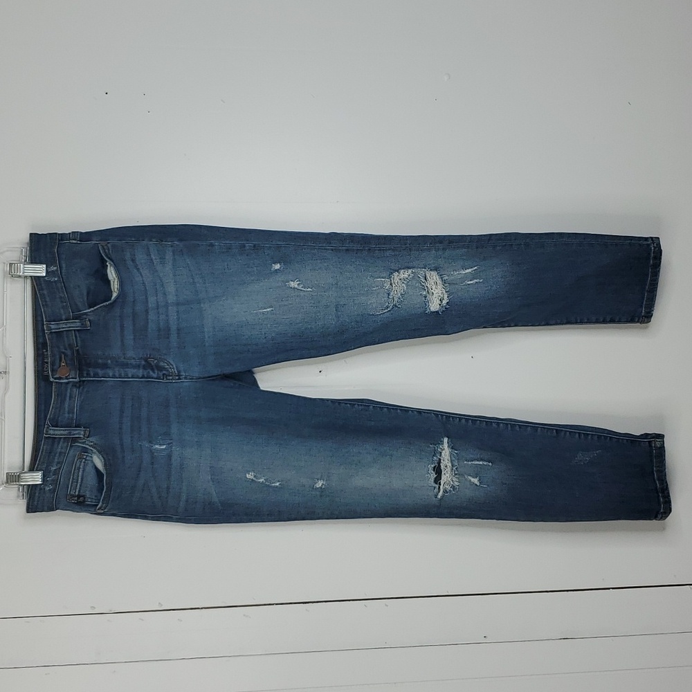 Classic Blue Distressed Women's Jeans
